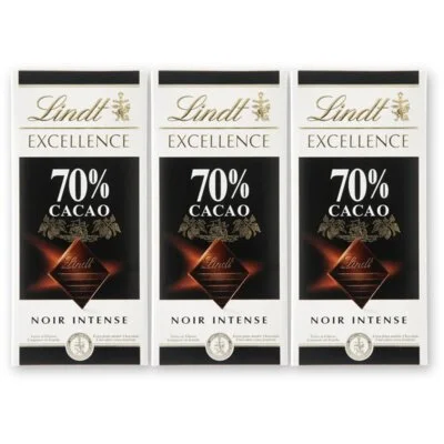 Lindt Excellence 70% pure chocolade 3-pack