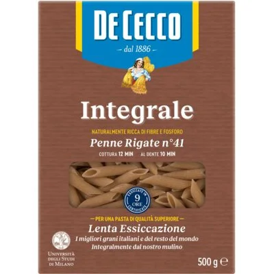 De Cecco Penne Rigate Integrale