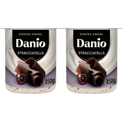 Danio Romige kwark stracciatella 2-pack