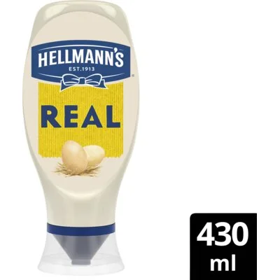 Hellmann's Mayonaise Knijpfles Real 430 ml