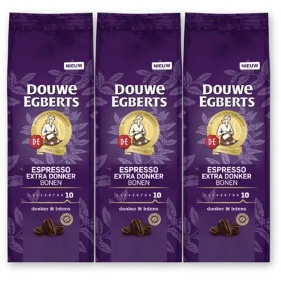 Douwe Egberts Espresso extra donker koffiebonen 3-pack