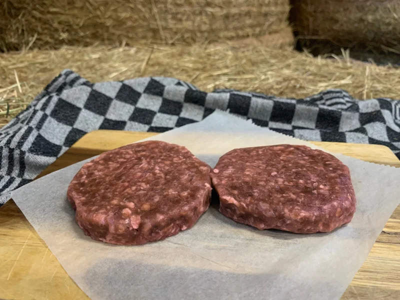 Boeren in het Bos Hamburger met alleen Keltisch Zeezout Grasgevoerd Natuurrund