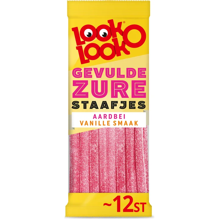 Look-O-Look Gevulde Zure Staafjes 12 stuks