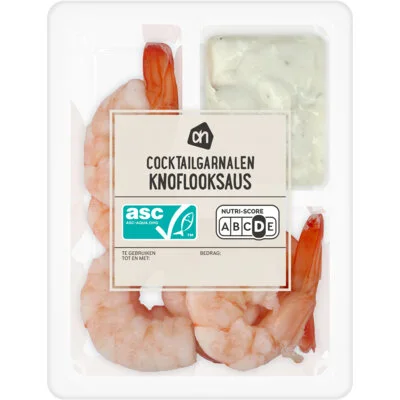 AH Cocktailgarnalen knoflooksaus