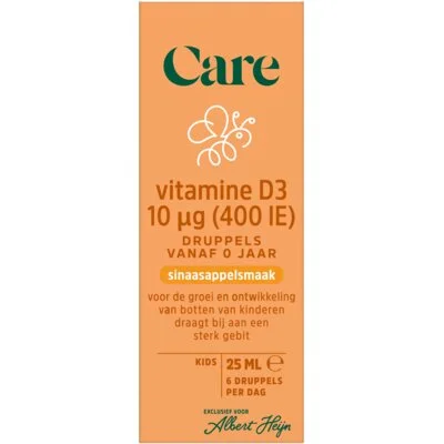 Care Vitamine D3 10µg druppels