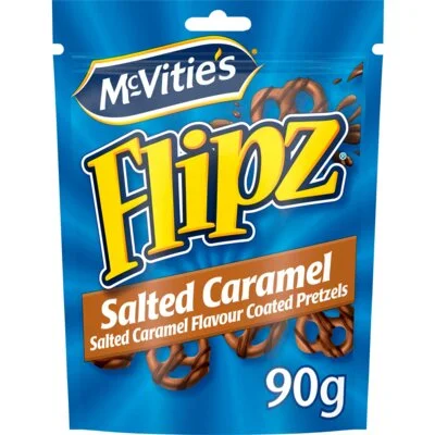 McVitie's Flipz salted caramel chocolate pretzels