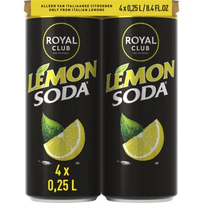 Royal Club Lemon soda 4-pack