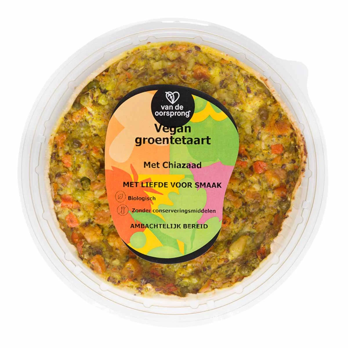 Vegan groentetaart chiazaad