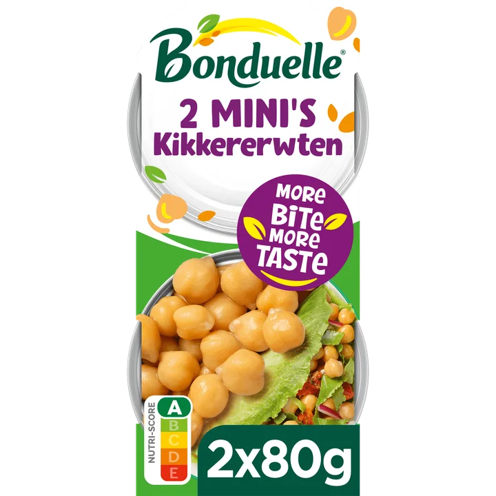Bonduelle Kikkererwten Mini Packs 2 x 80 g