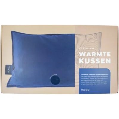 Mood by Dresz Warmtekussen rechthoekig velvet blauw