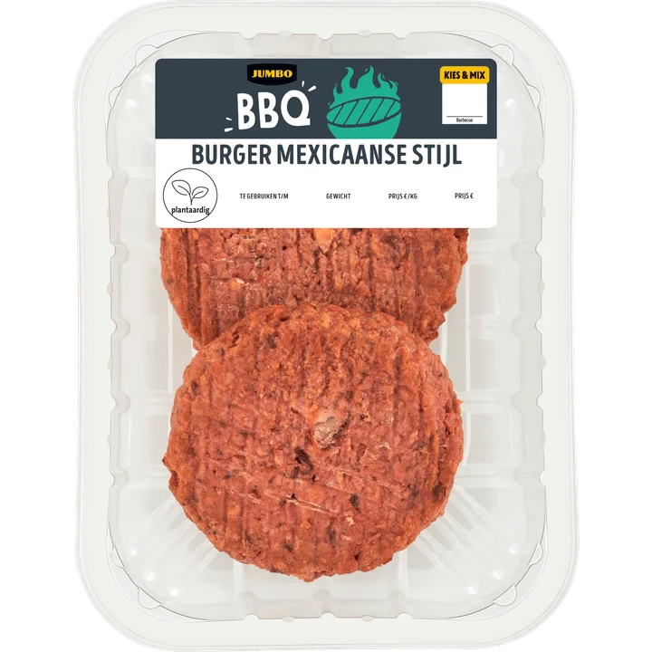 Jumbo Plantaardige BBQ Burger Mexicaanse Stijl 200 g