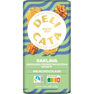 Delicata Reep baklava melk chocolade