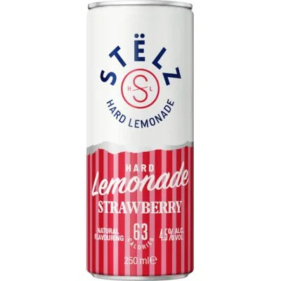 Stëlz Hard lemonade strawberry cassis 6-pack