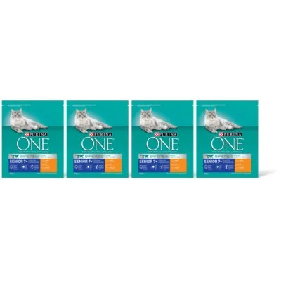 Purina ONE Senior rijk aan kip 4-pack