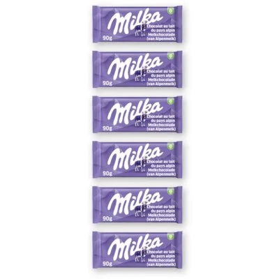 Milka Chocoladereep alpenmelk 6-pack
