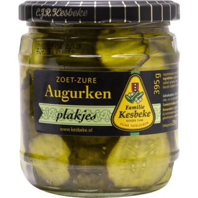 Kesbeke Zoet-zure augurken plakjes