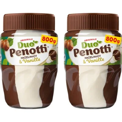 Duo Penotti Hazelnoot & vanille pasta 2-pack