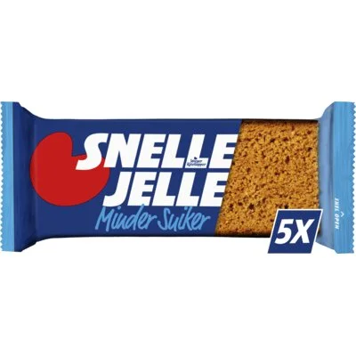 Snelle Jelle (te) Krachtige Kruidkoek Minder Suiker 5 Stuks 250 g