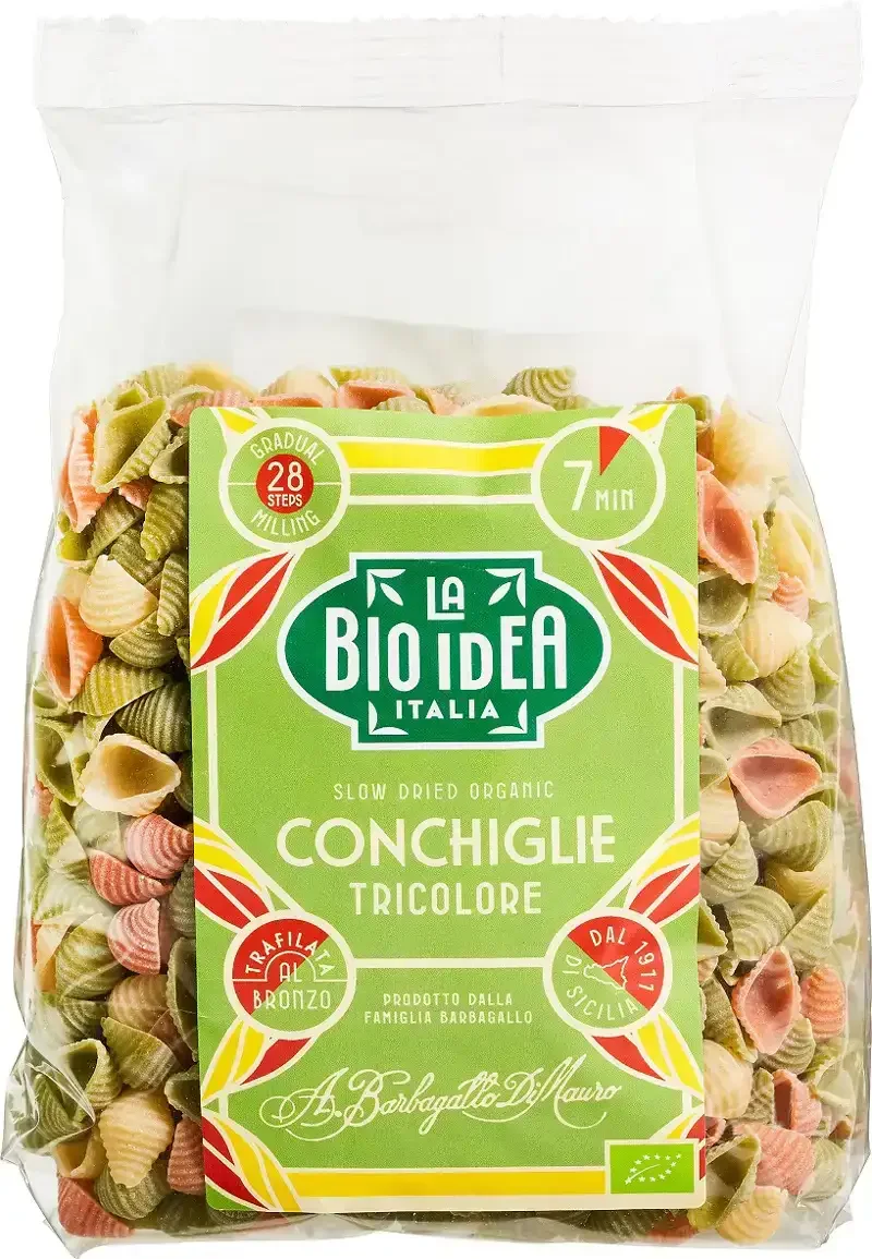 Conchiglie tricolore