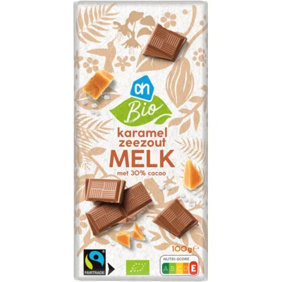 AH Biologisch Reep melk karamel zeezout