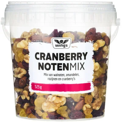 Wings Luxe cranberry notenmix