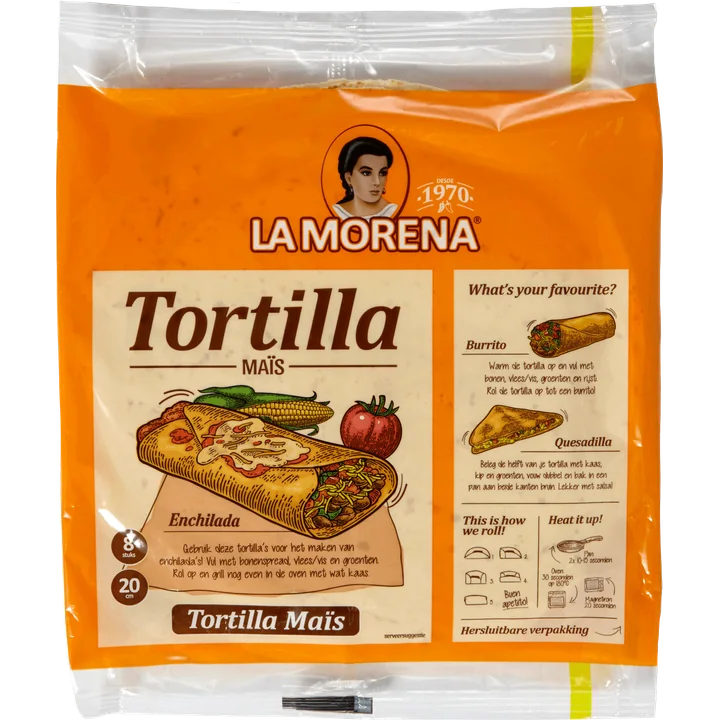 La Morena Tortilla Mais 320g
