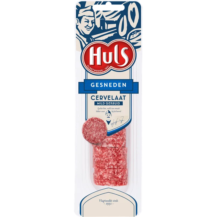 Huls Gesneden Cervelaat 175g