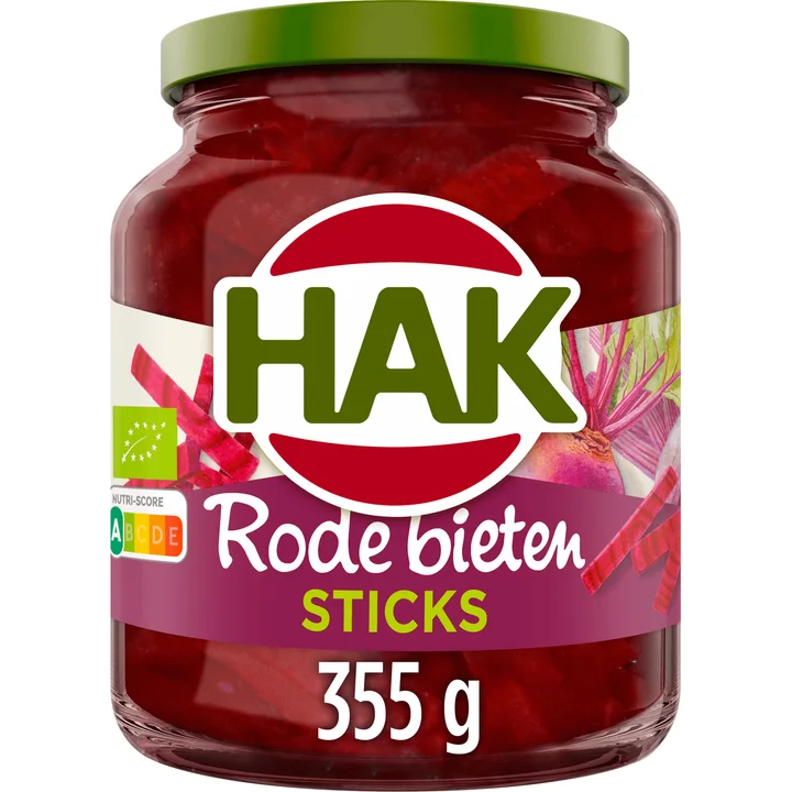 Hak Rode Bieten Sticks Bio 355 g