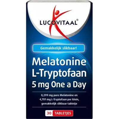 Lucovitaal Melatonine l-tryptofaan tabletten