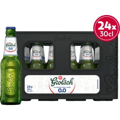 Grolsch Premium pilsner alcoholvrij bier krat