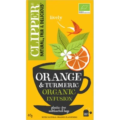 Clipper Orange & turmeric organic infusion