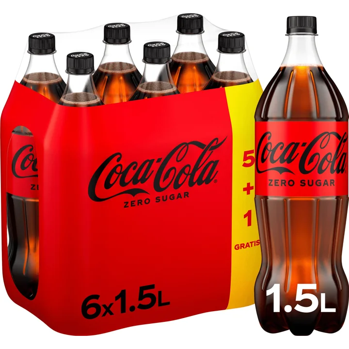 Coca-Cola Zero Sugar 5+1 Gratis 6 x 1,5 L