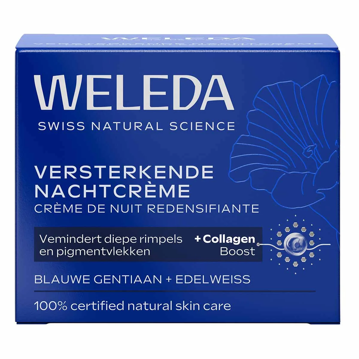 Blauwe gentiaan & edelweiss versterkende nachtcreme