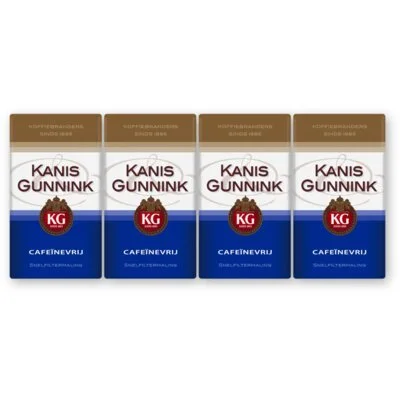 Kanis & Gunnink CafeÃ¯nevrije filterkoffie 4-pack