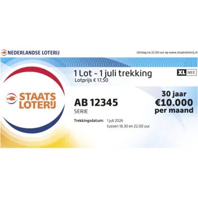 Staatsloterij Online 1 juli staatslot