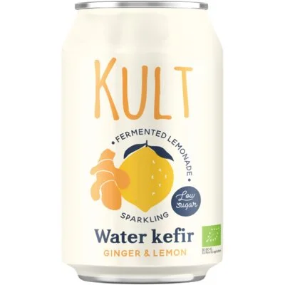 Kult Water kefir ginger & lemon
