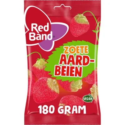 Red Band Zoete Aardbeien Zoet Snoep 180g