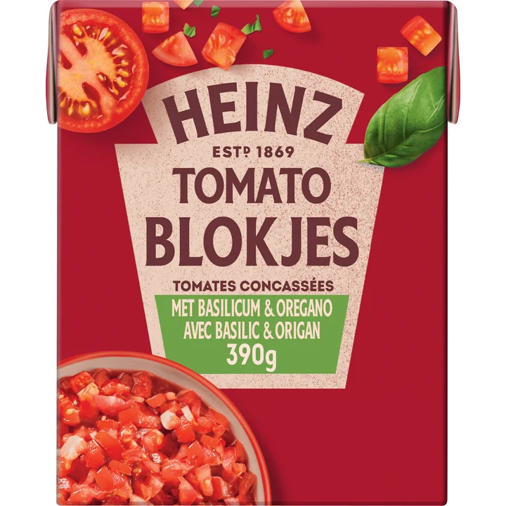 Heinz Tomaten blokjes basilicum