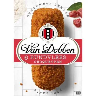Van Dobben Rundvlees Croquetten 6 x 80 g