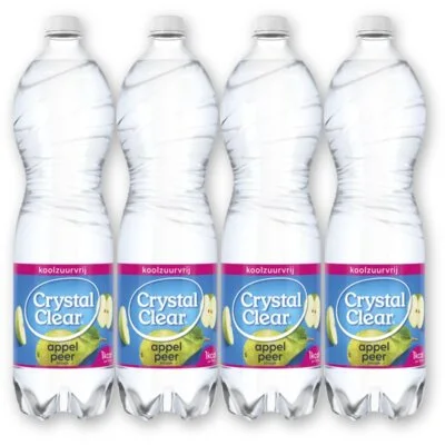 Crystal Clear Appel peer 4-pack