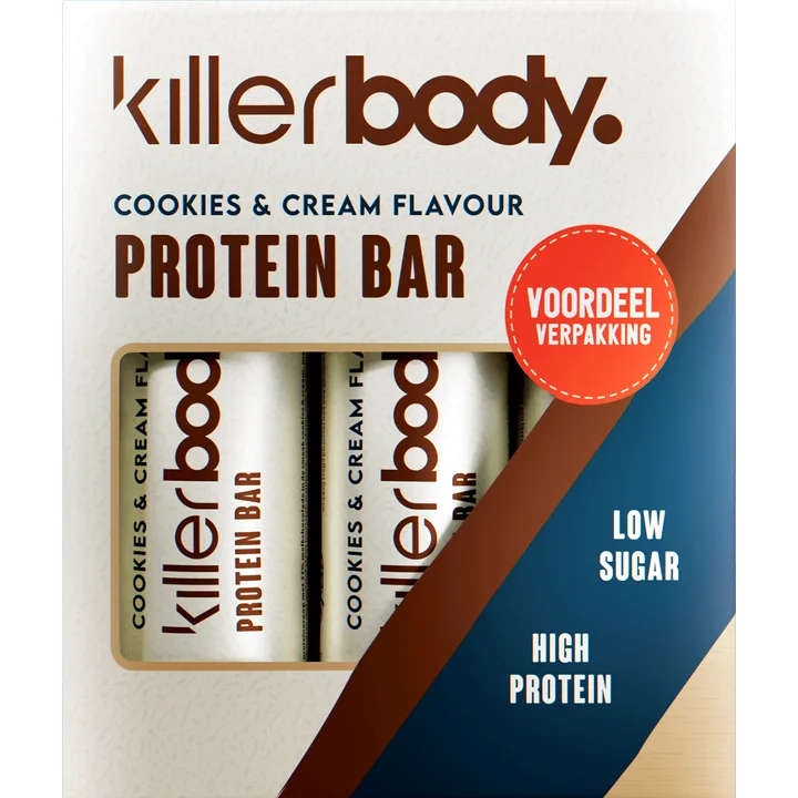 Killerbody 3-pack Protein Bars Cookies & Cream 120g