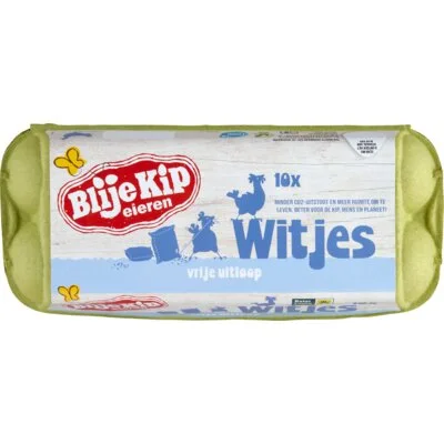 Blije Kip eieren Witjes vrij uitloop eieren