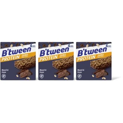 Hero B'tween protein zero muesli & cacao 3-pk