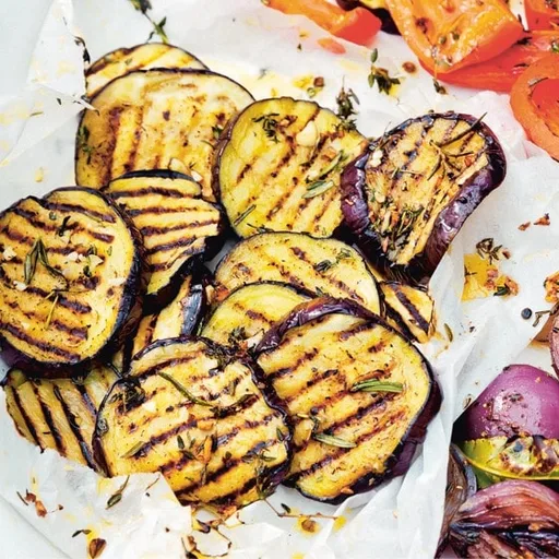 Aubergine op de BBQ