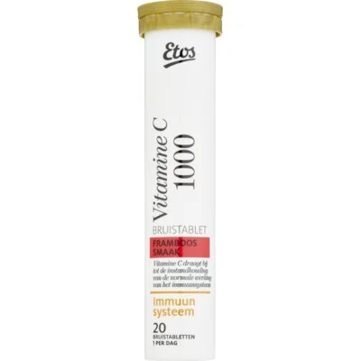 Etos Vitamine C 1000 mg Bruistablet Framboos