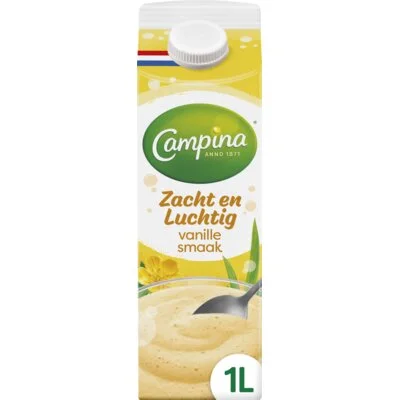 Campina Zacht & luchtig vanille smaak