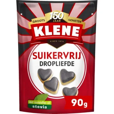 Klene Suikervrij zout & salmiak dropliefde