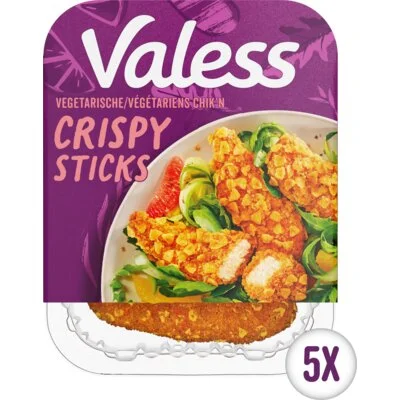 Valess Vegetarische Chik'n Crispy Sticks 5 Stuks 160 g