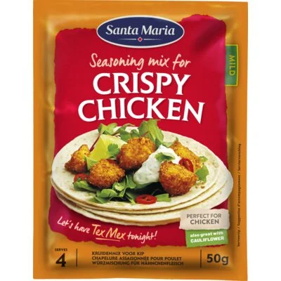 Santa Maria Crispy Chicken Kruidenmix Mild 50 g
