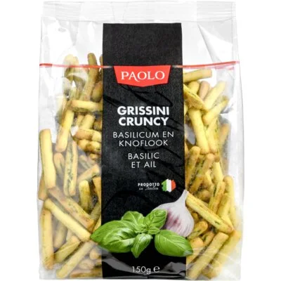 Paolo Grissini Cruncy Knoflook Basilicum 150 g